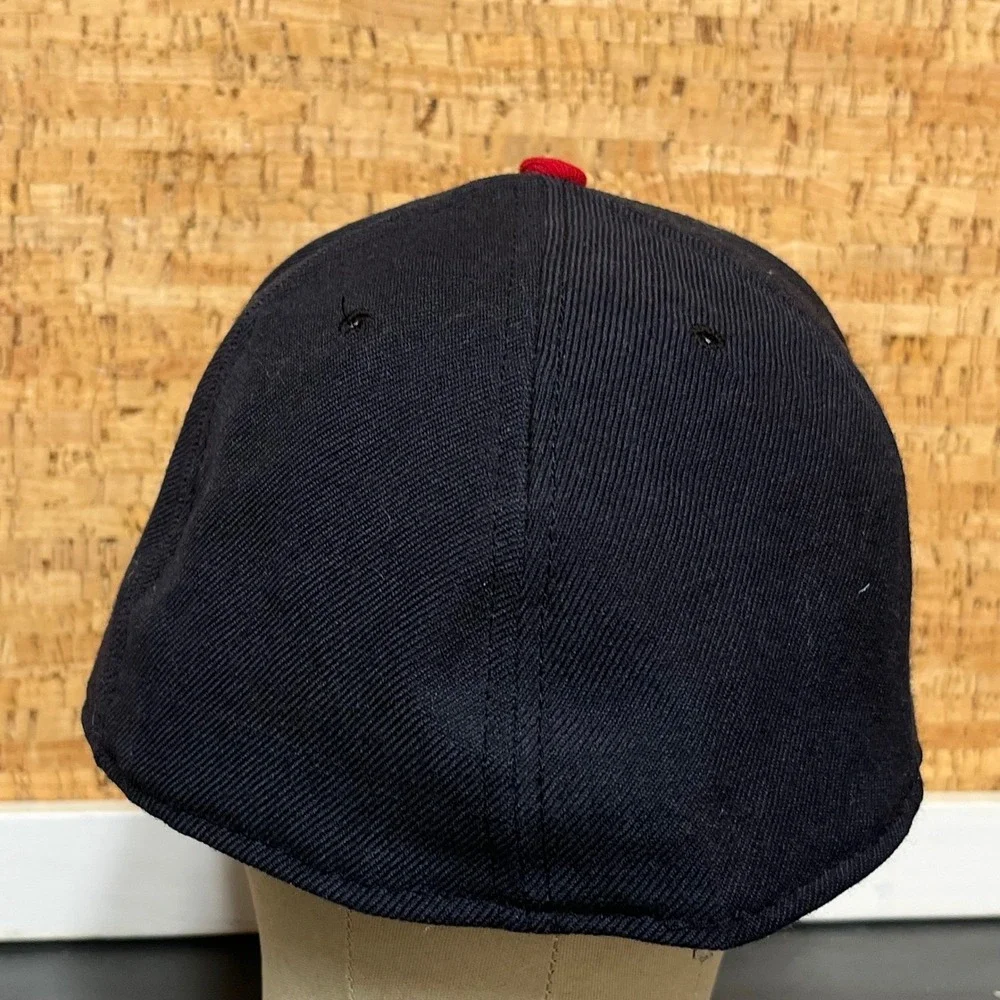 Vintage California Angels Hat new era 100% wool Made USA Navy‎ Red 7 1/2 MLB Cap